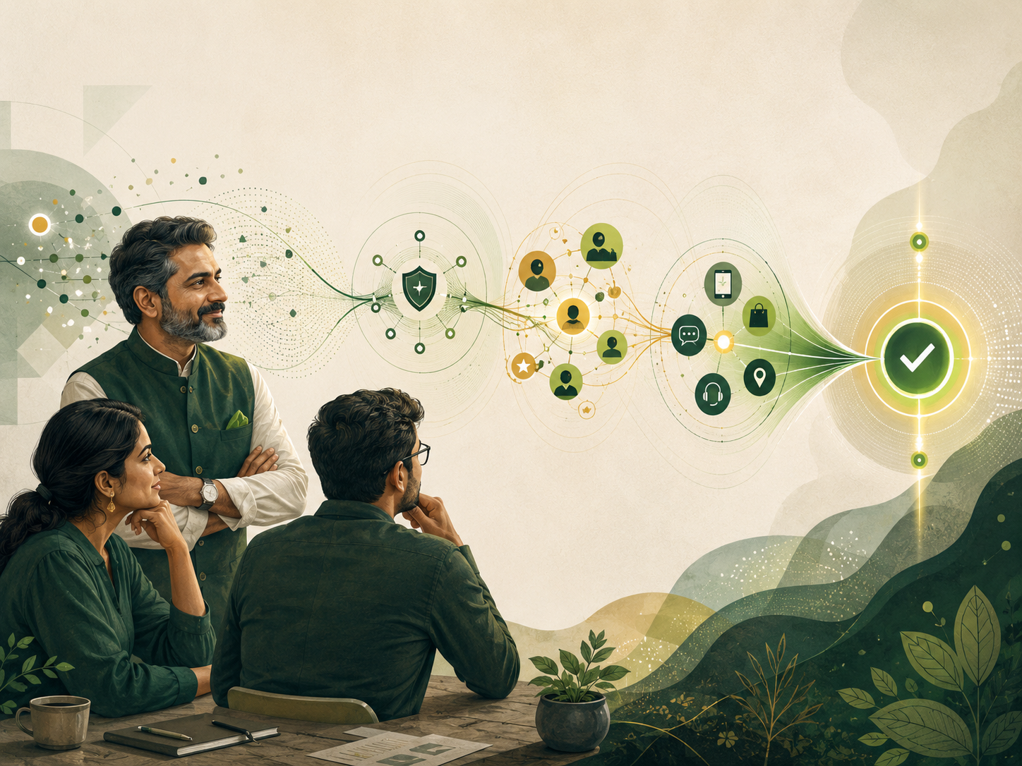 Business signals connecting into a clear digital readiness decision